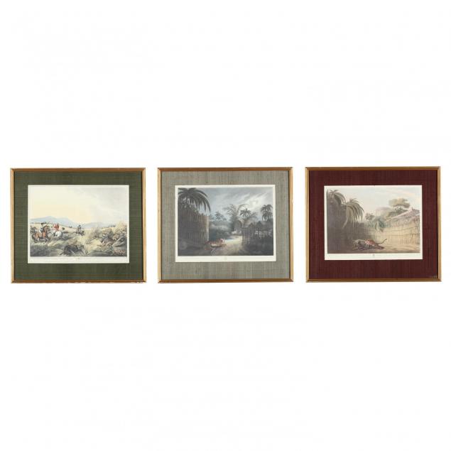 after-captain-thomas-williamson-br-1790-1815-three-prints-featuring-tigers-from-i-oriental-field-sports-i