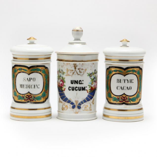 three-paris-porcelain-apothecary-jars