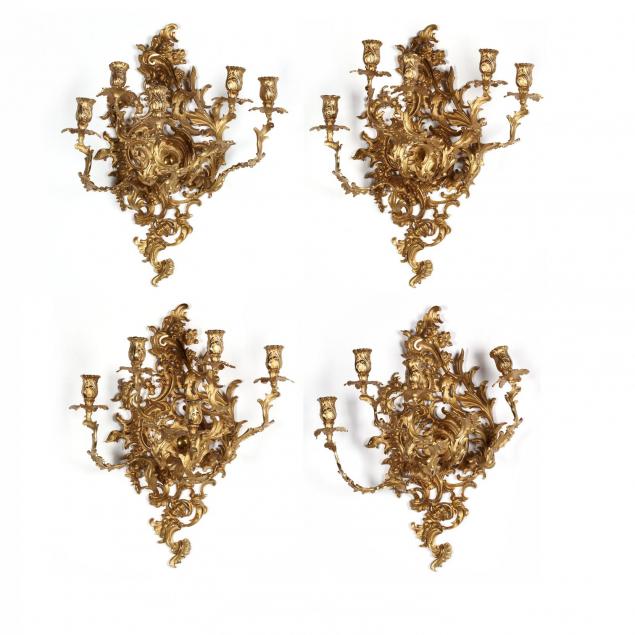 set-of-four-french-rococo-style-gilt-brass-sconces