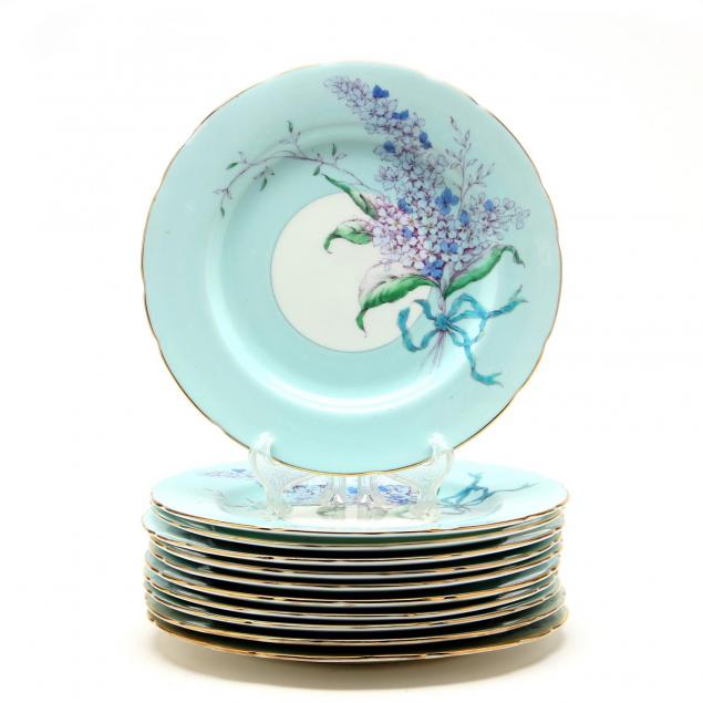set-of-11-paragon-lilac-blue-tea-plates