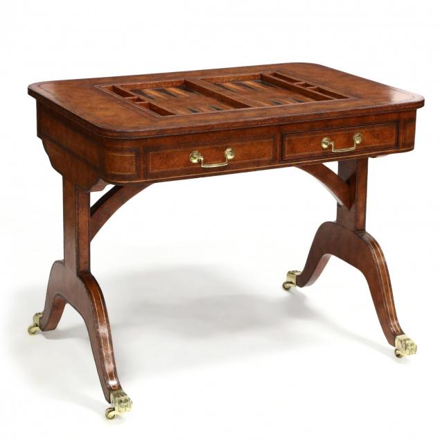 maitland-smith-regency-style-game-table