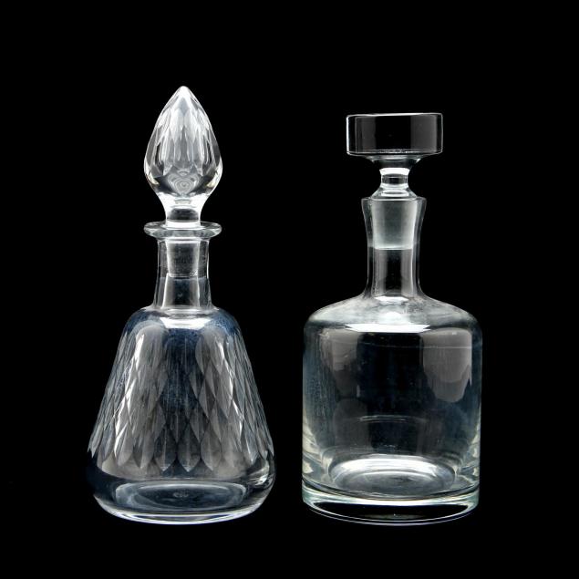 two-glass-decanters