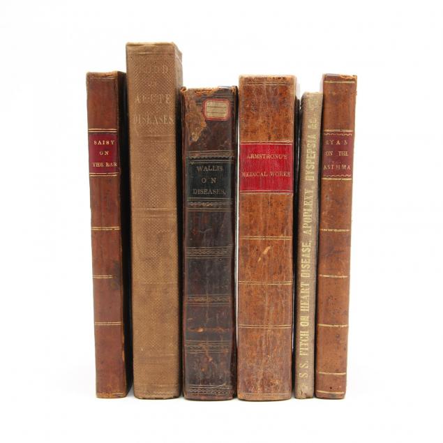 six-18th-and-19th-century-medical-books-on-diverse-topics