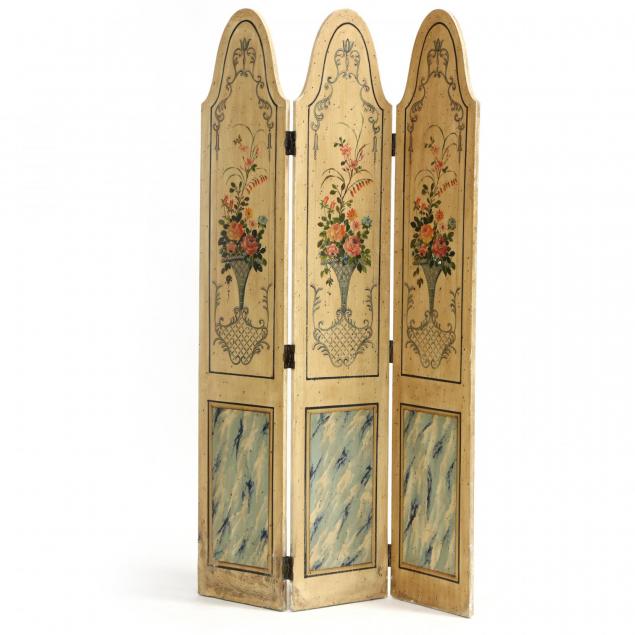 italianate-painted-three-panel-floor-screen