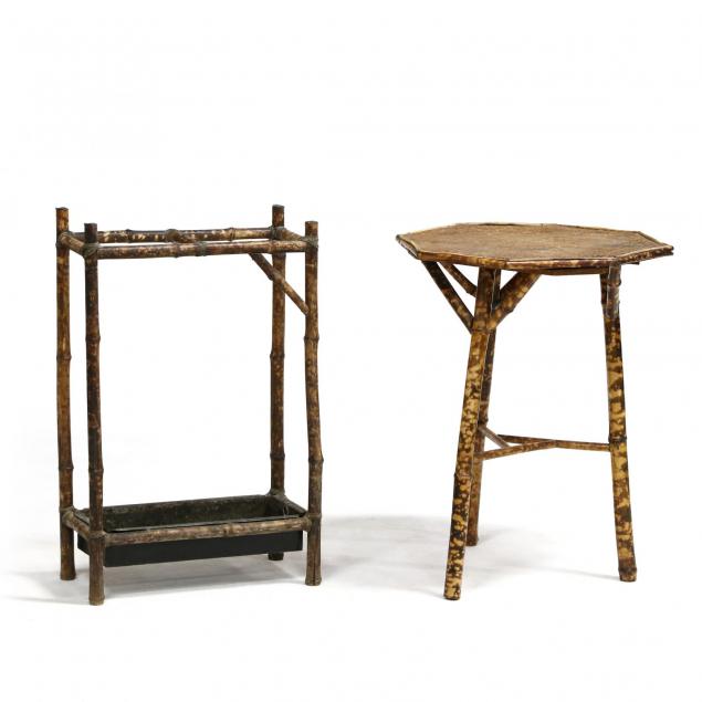 vintage-burnt-bamboo-table-and-umbrella-stand