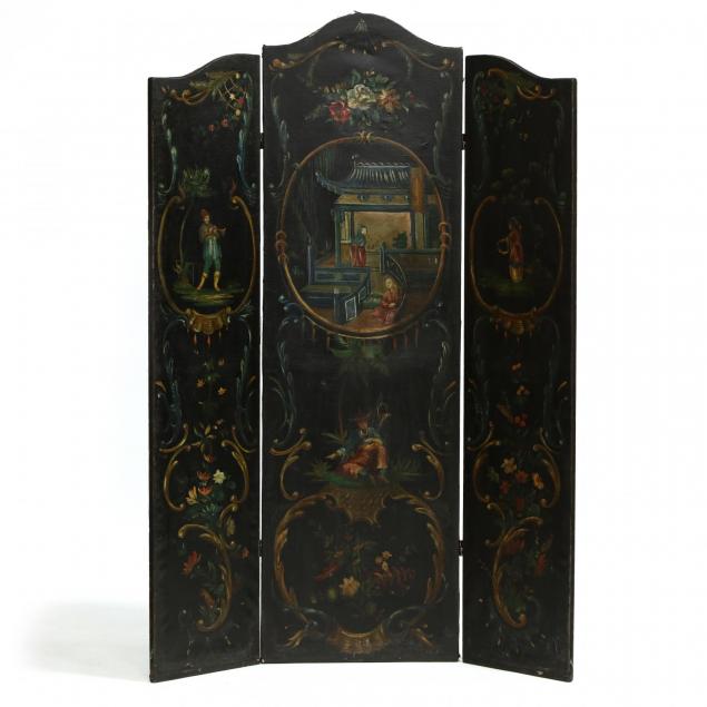 continental-chinoiserie-painted-three-panel-screen