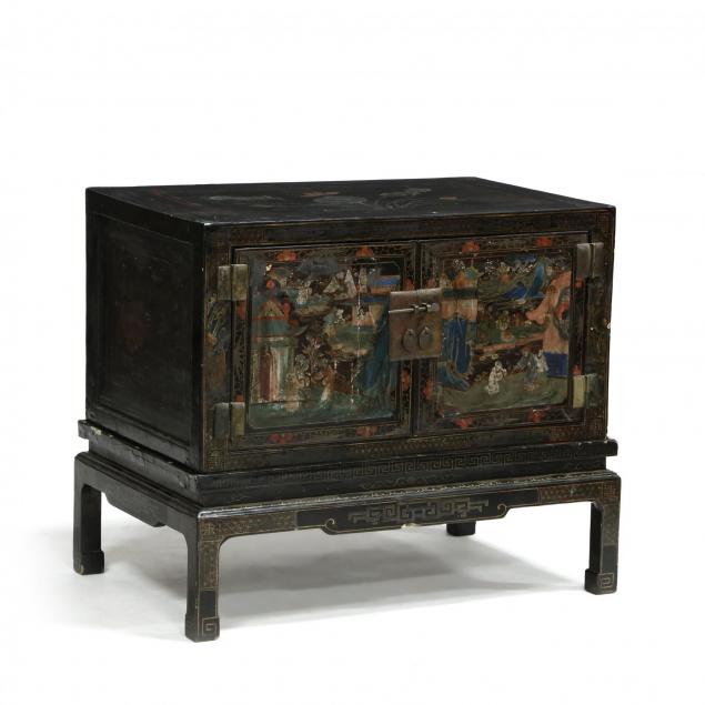 lacquered-asian-chest-on-stand