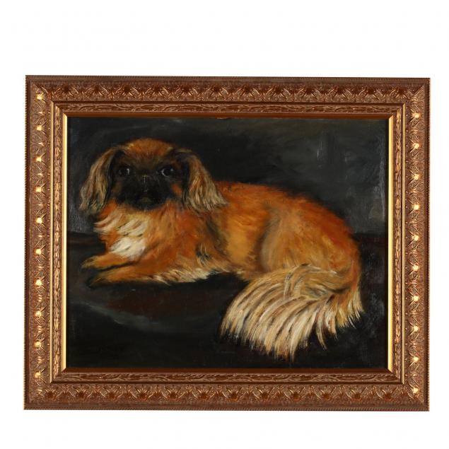 portrait-of-a-recumbent-pekingese