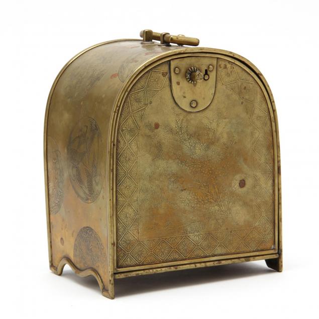 antique-chinese-brass-traveling-shrine-box