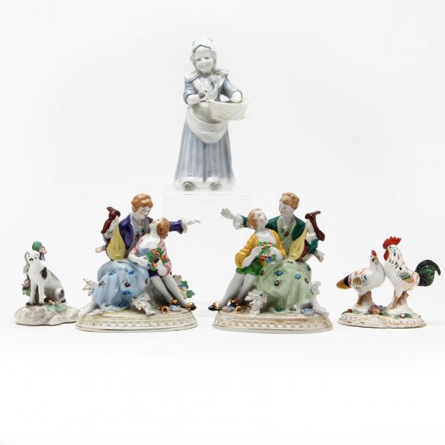 five-porcelain-figures