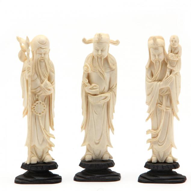 three-ivory-chinese-daoist-statues-sanxing