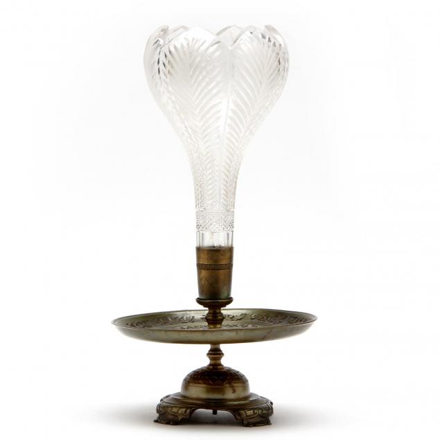 vintage-glass-and-brass-epergne