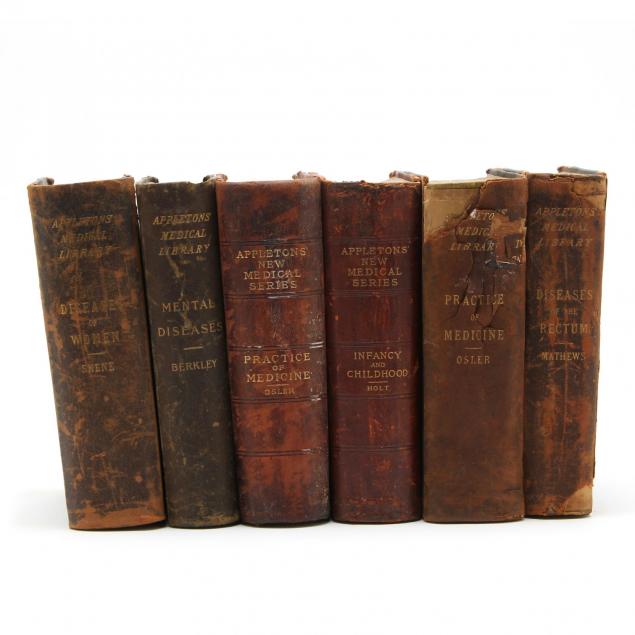 six-volumes-of-appleton-s-medical-library