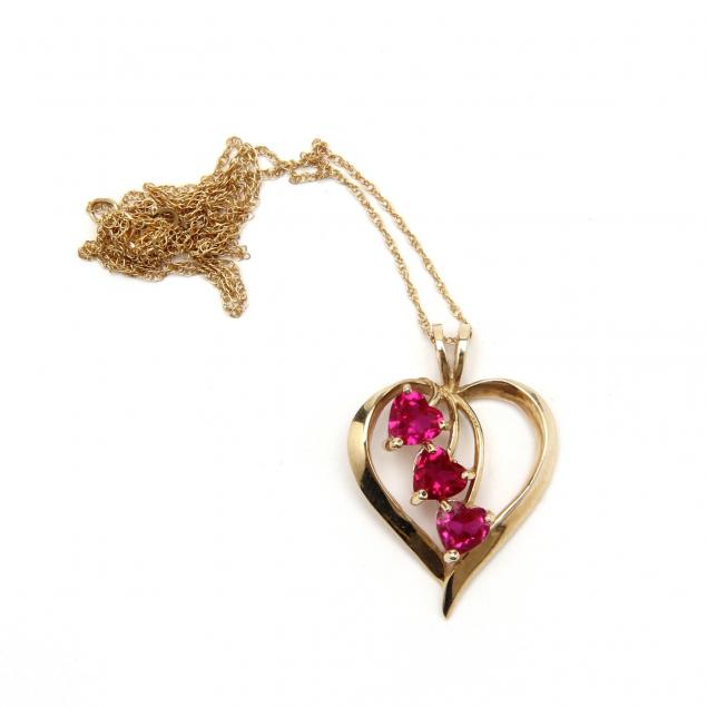 10kt-gold-heart-pendant-necklace
