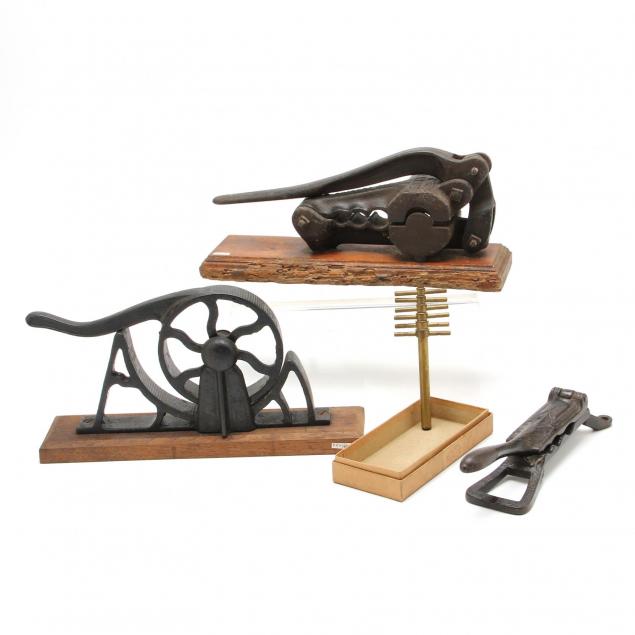 three-cast-iron-cork-presses