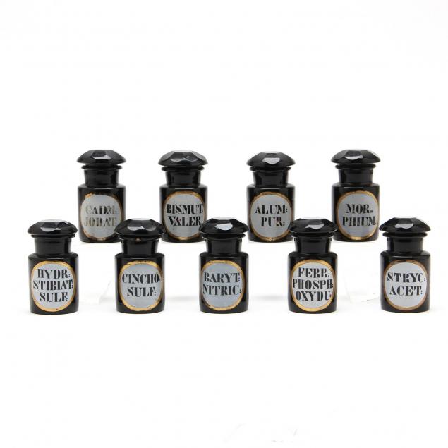 set-of-nine-black-hyalite-bottles