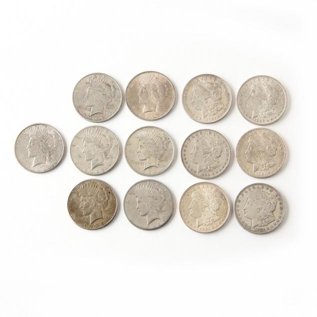 thirteen-circulated-classic-silver-dollars