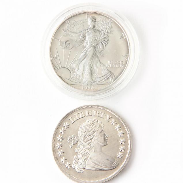 two-silver-one-ounce-bullion-coins