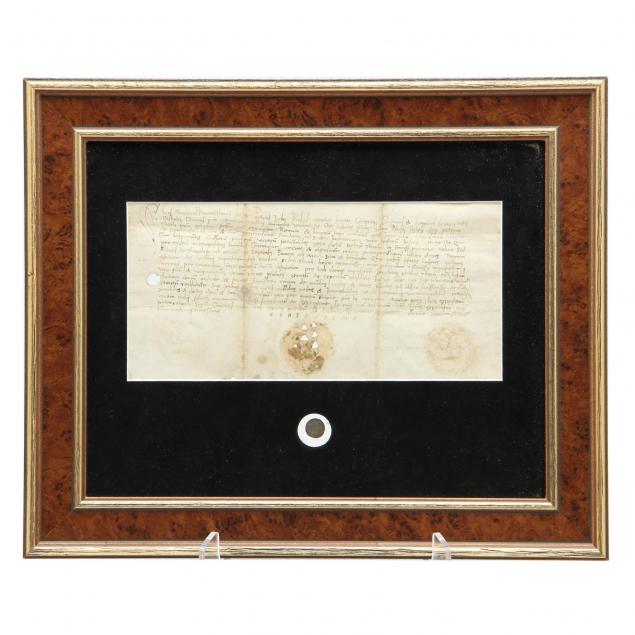 late-medieval-hungarian-coin-and-document