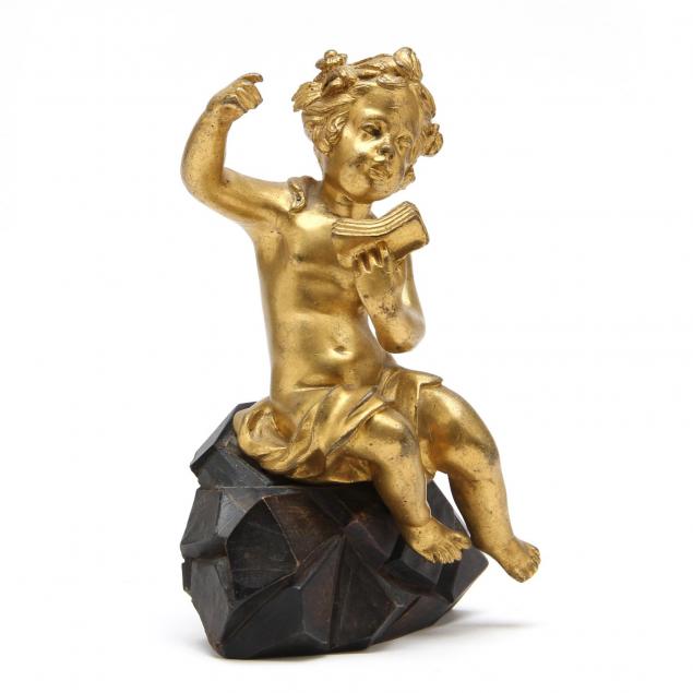 an-antique-gilt-bronze-putto