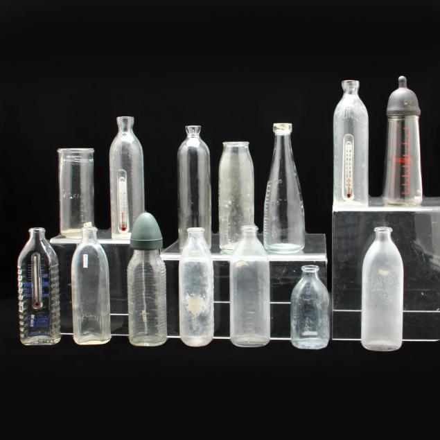 group-of-fourteen-nursing-bottles