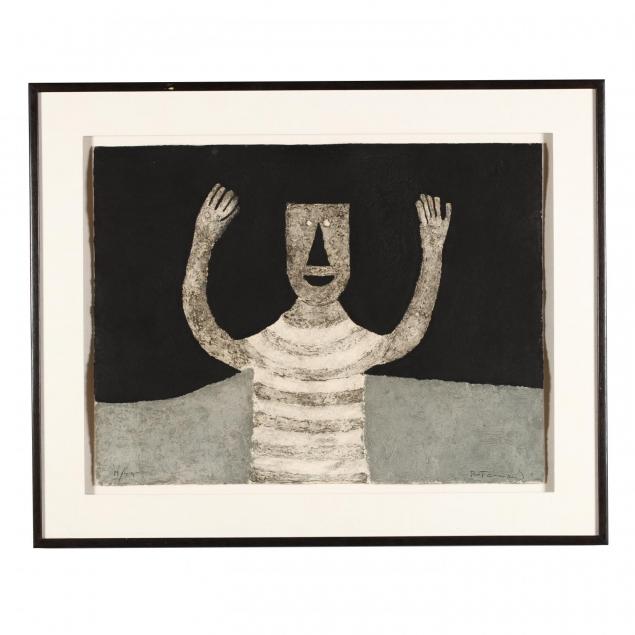 rufino-tamayo-mexican-1899-1991-i-personaje-en-fondo-negro-figure-on-black-background-i