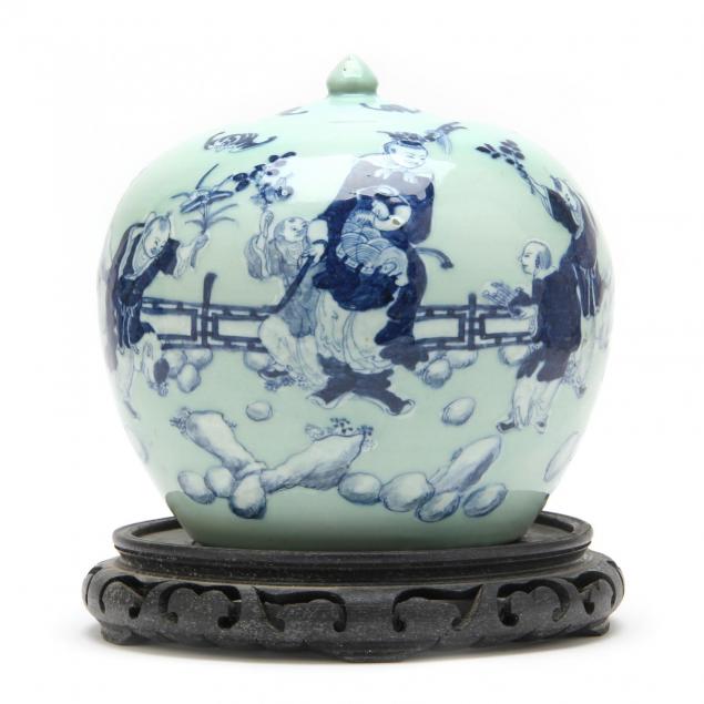chinese-blue-and-celadon-glazed-ginger-jar