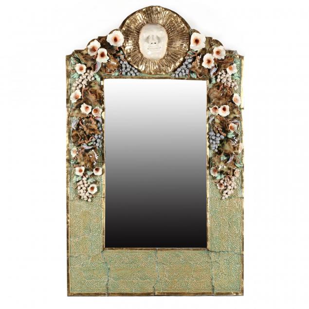 a-large-modern-ceramic-mirror-by-george-alexander