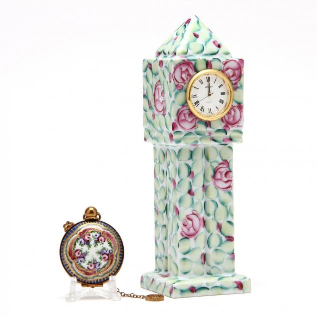 two-limoges-porcelain-miniatures-of-horological-interest