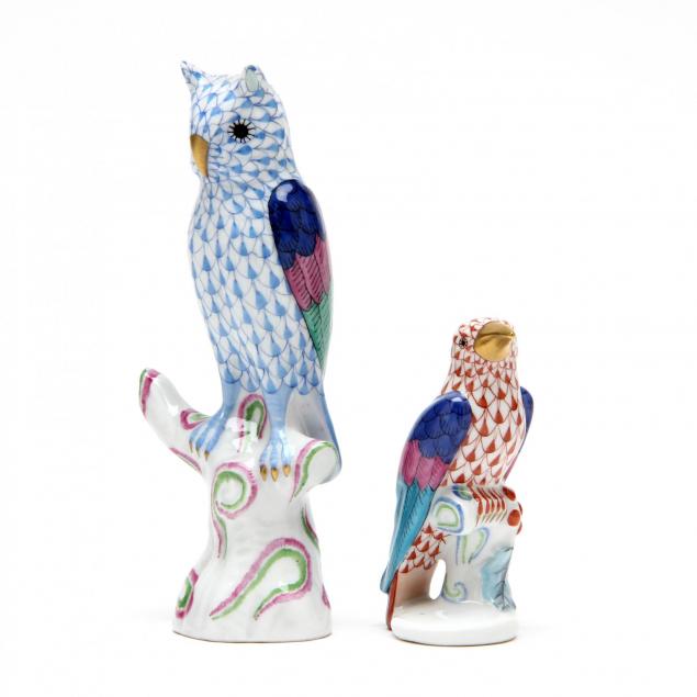 two-herend-porcelain-birds