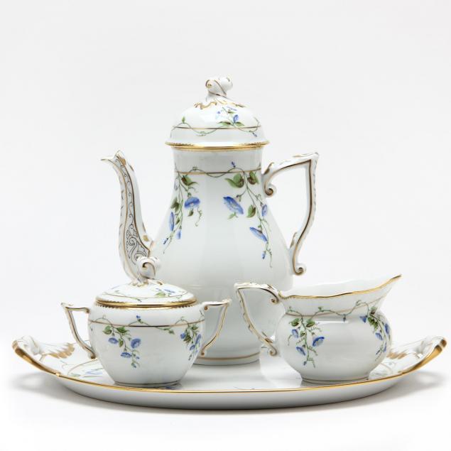 herend-porcelain-morning-glory-tea-set