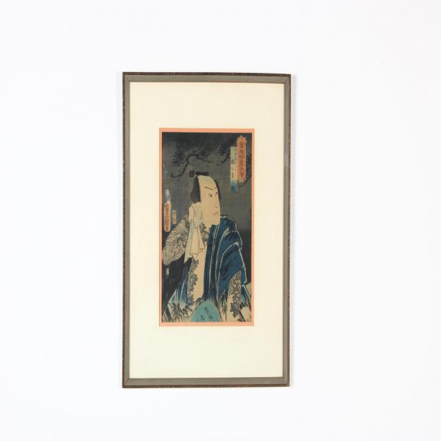 two-japanese-woodblock-prints-by-kunisada-and-hokusai