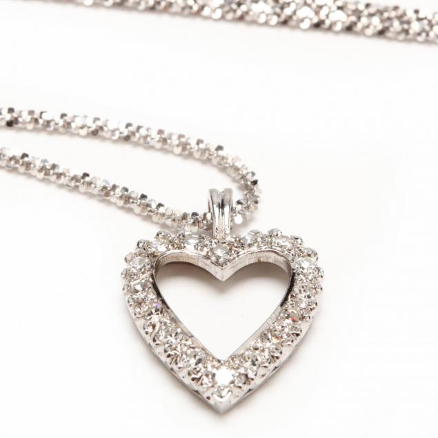 14kt-white-gold-and-diamond-heart-pendant-necklace