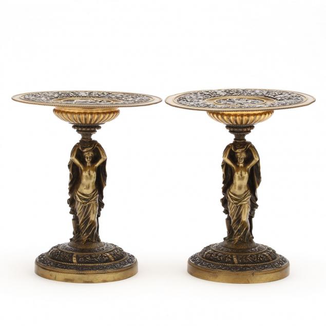 a-pair-of-19th-century-dore-bronze-tazzas-mark-of-henri-picard