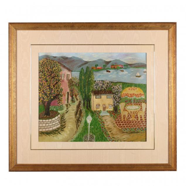 charming-folk-art-painting-of-the-french-riviera