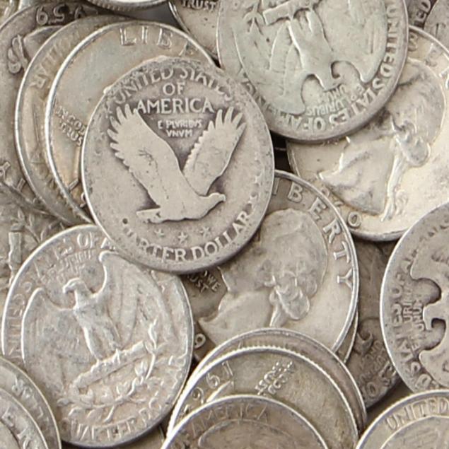 800-circulated-pre-1965-90-silver-quarters