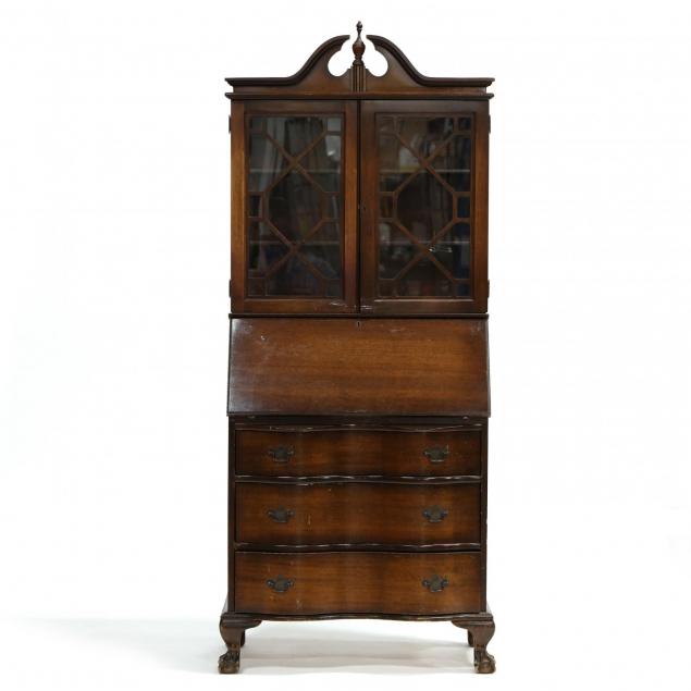 diminutive-chippendale-style-secretary-bookcase