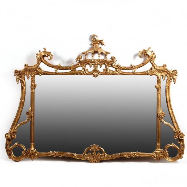 chinese-chippendale-style-over-mantle-mirror
