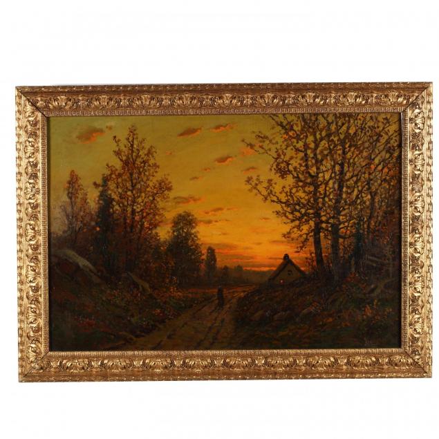 antique-continental-school-nocturne-painting