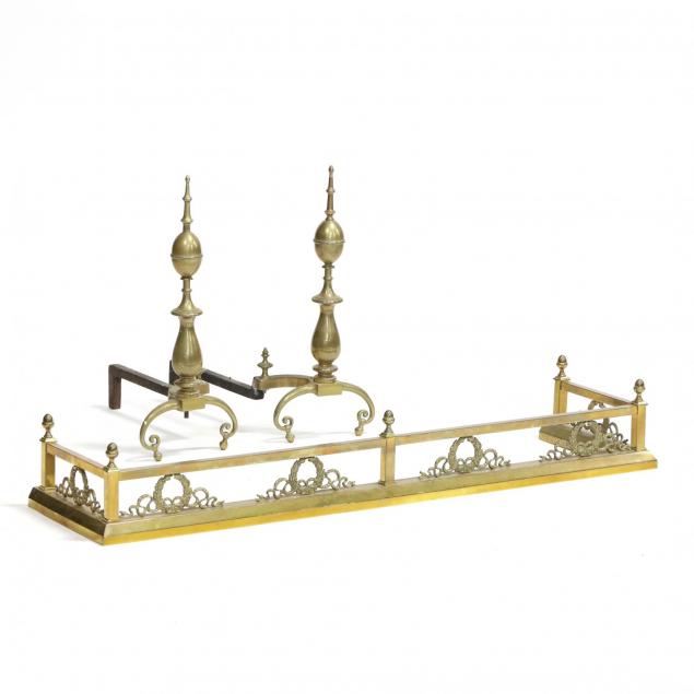 neoclassical-style-fire-fender-and-andirons