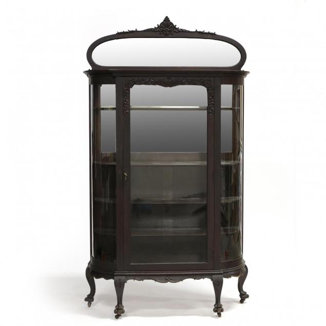 edwardian-oak-china-cabinet