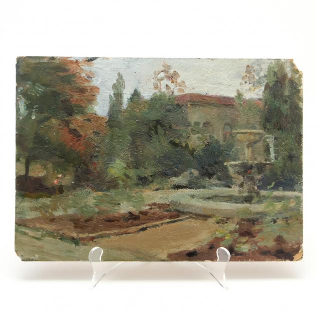russian-school-impressionist-painting-of-a-garden