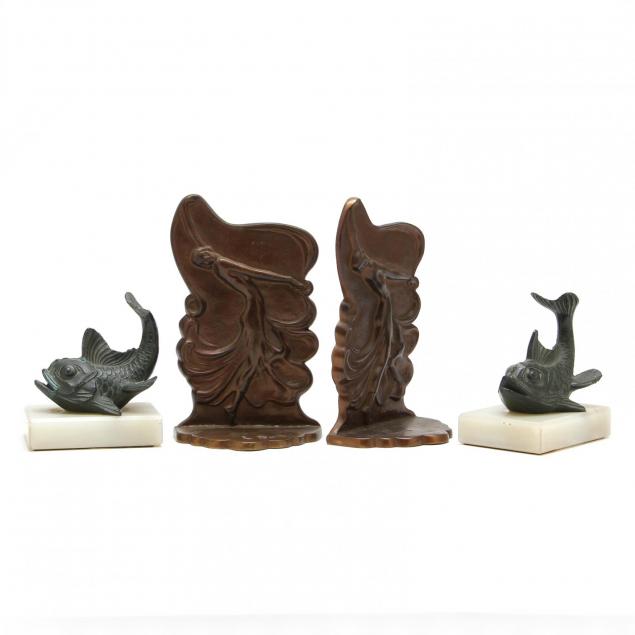 two-pairs-of-vintage-figural-bookends