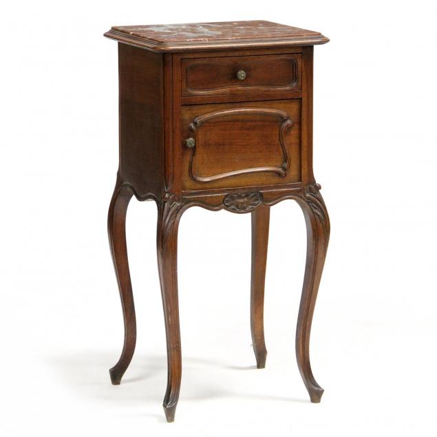 french-marble-top-walnut-side-table-humidor