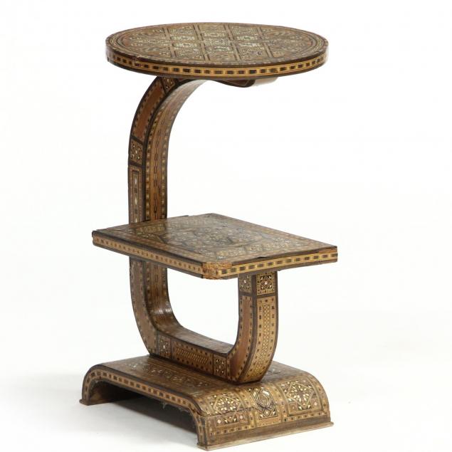 middle-eastern-mother-of-pearl-inlaid-three-tiered-low-side-stand