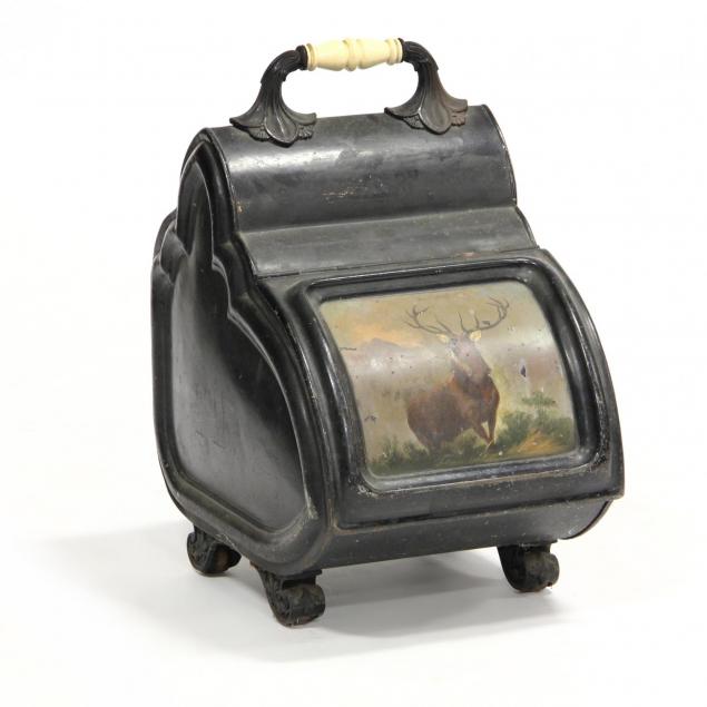 victorian-painted-coal-scuttle