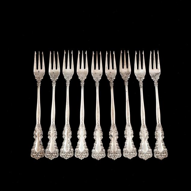 set-of-9-international-revere-sterling-silver-oyster-forks
