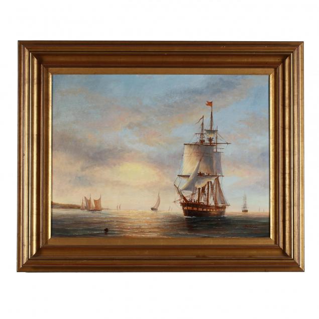 contemporary-painting-of-a-ship-at-sea
