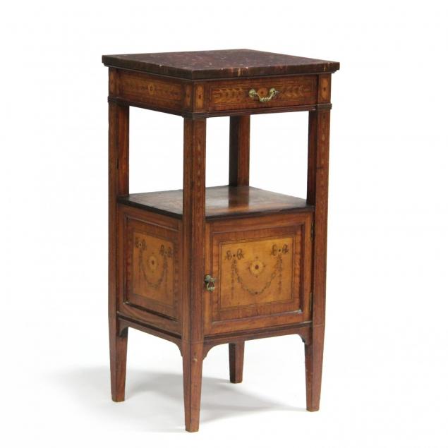 gillow-co-inlaid-marble-top-smoking-stand