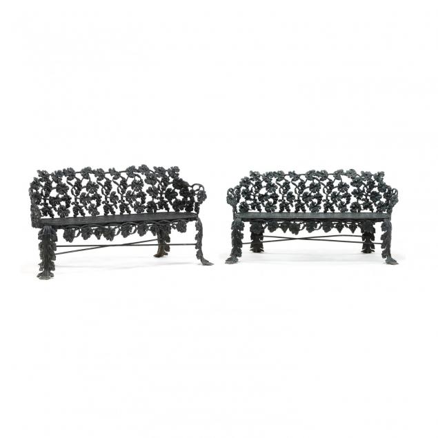 pair-of-american-victorian-cast-iron-garden-benches